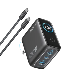 Anker Charger 100W 3 Ports Smart Display