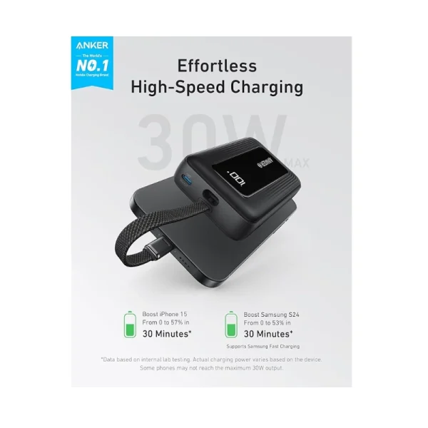 Alternative view of Anker Zolo Power Bank (10000mAh 22.5W USB-C)