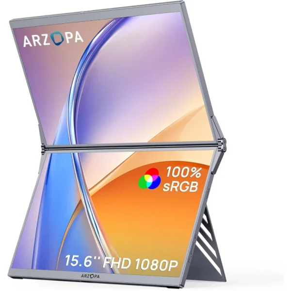 ARZOPA E1 15.6-inch Portable Dual-Screen Monitor