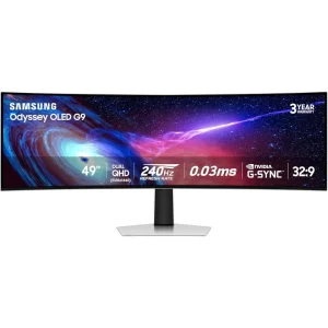 Samsung Odyssey G9 (G93SC) 240Hz OLED 49-inch Curved Gaming Monitor