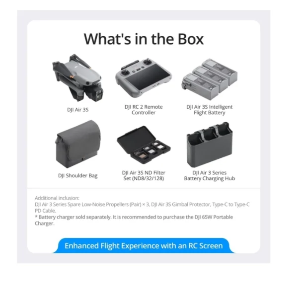 Alternative view of DJI Air 3S Fly More Combo (DJI RC 2)