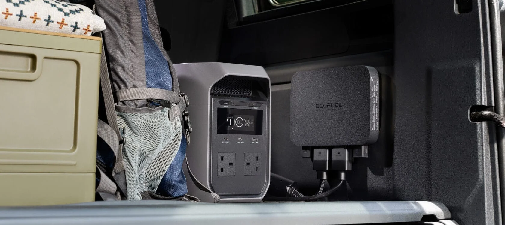 EcoFlow DELTA 3 Classic, vehicle charging with a separate alternator charger