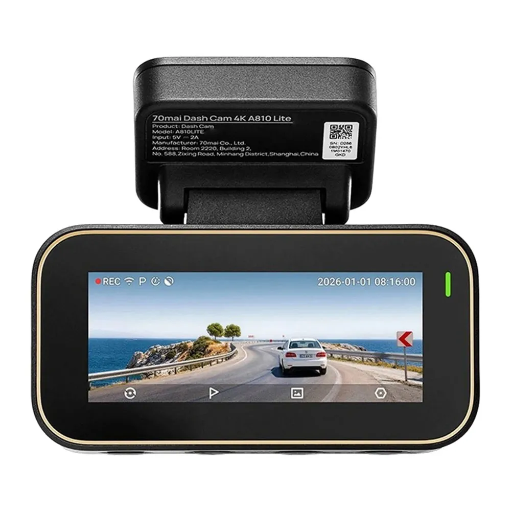 70mai Dash Cam 4K A810 Lite Set B