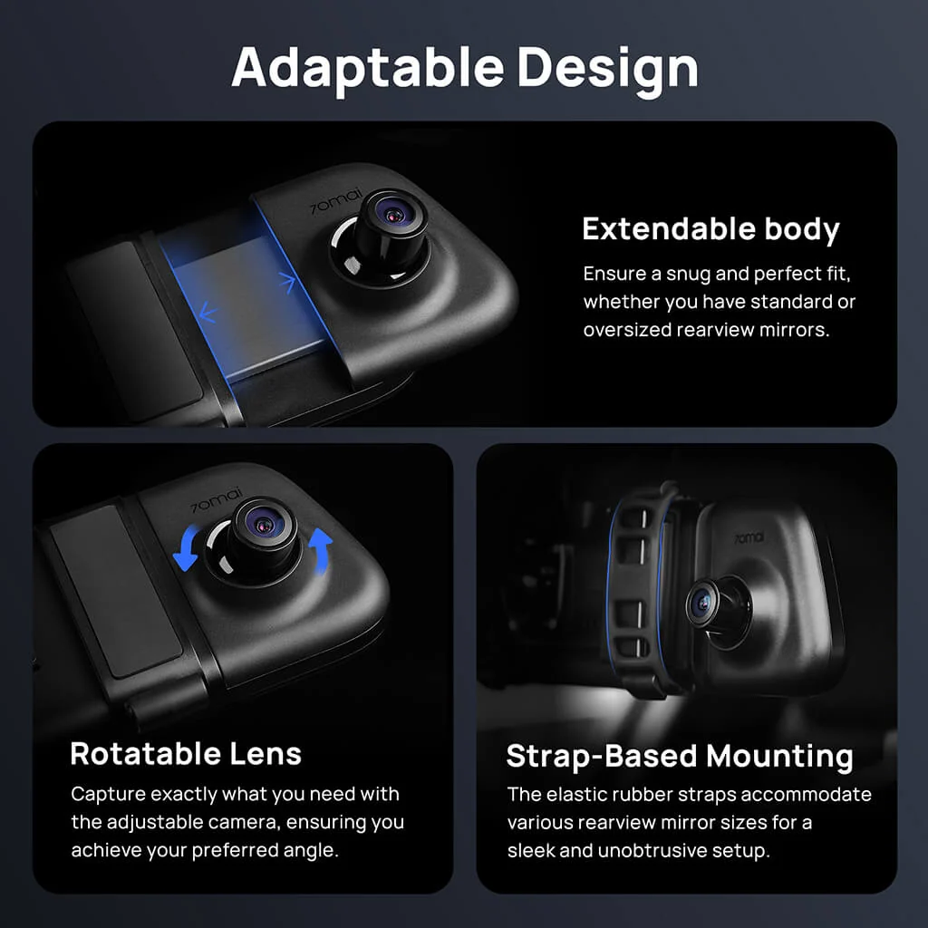 70mai STARVIS 2 Rearview Dash Cam S500 Set 1