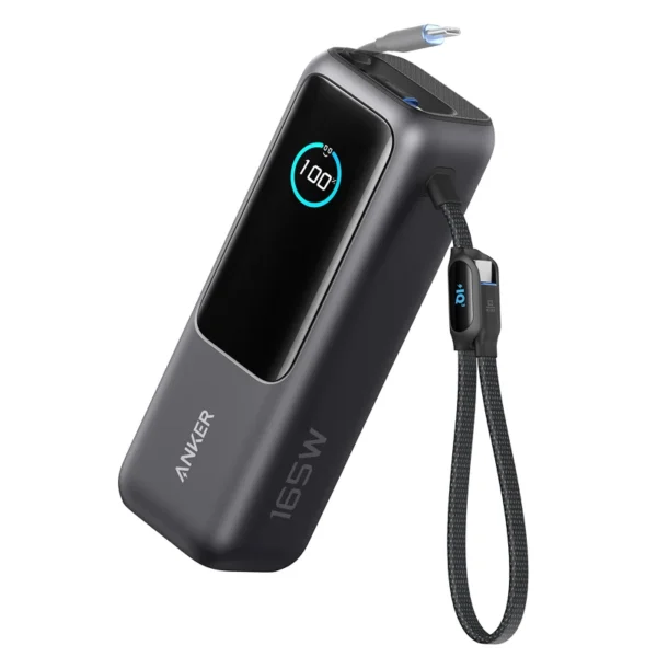 Anker Laptop Power Bank (25K, 165W, Built-In and Retractable Cables)