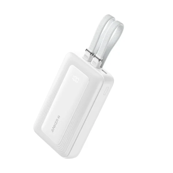 Anker Zolo Power Bank (10K, 30W, Built-In USB-C and Lightning Cable)