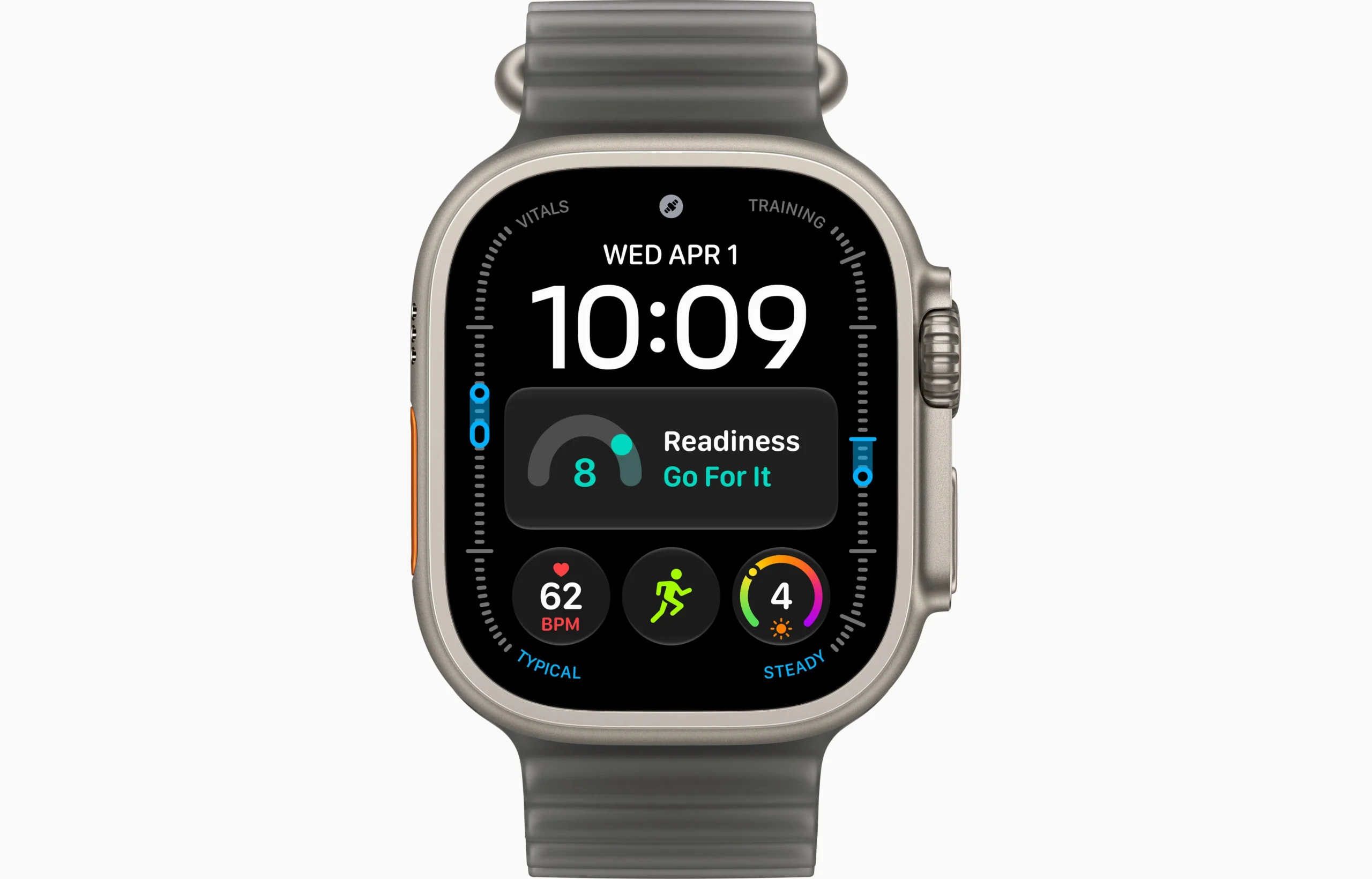 Apple Watch Ultra 4 GPS + Cellular 49mm Ocean Band Translucent Black 1