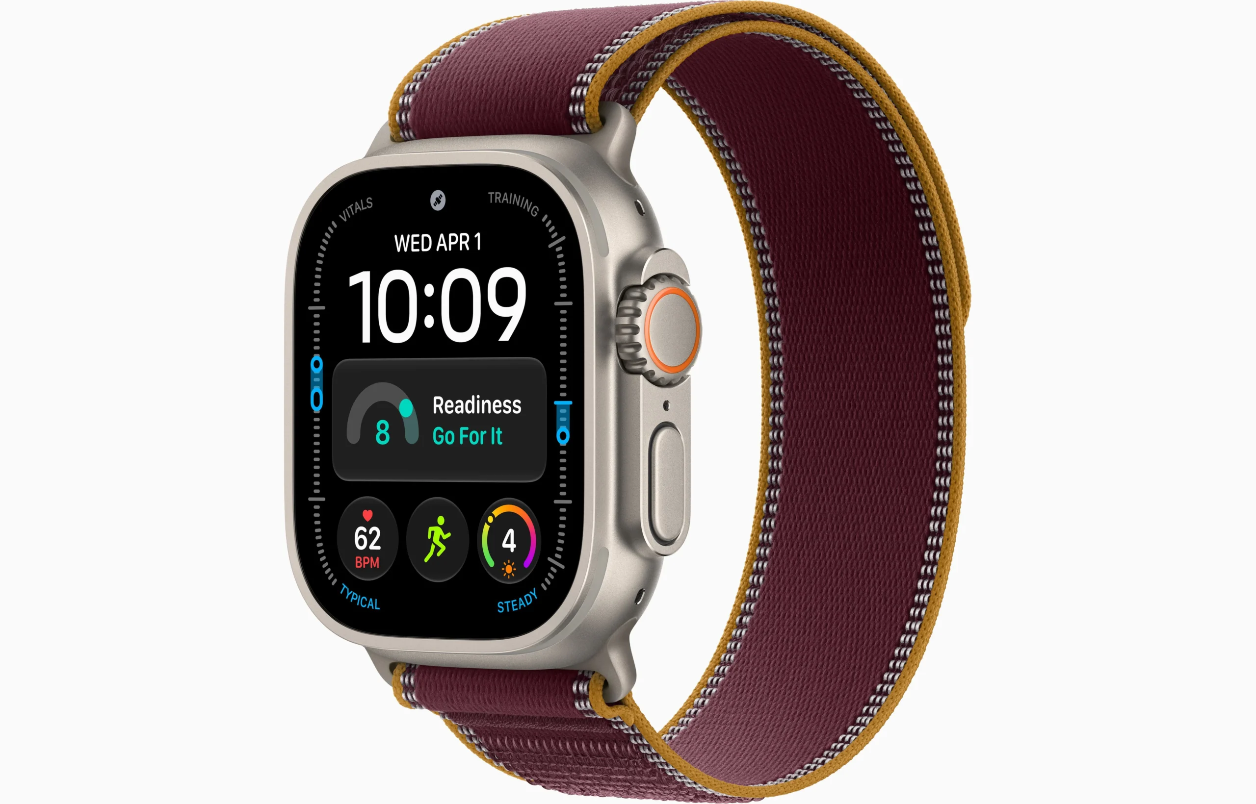 Apple Watch Ultra 4 GPS + Cellular 49mm Trail Loop Burgandy