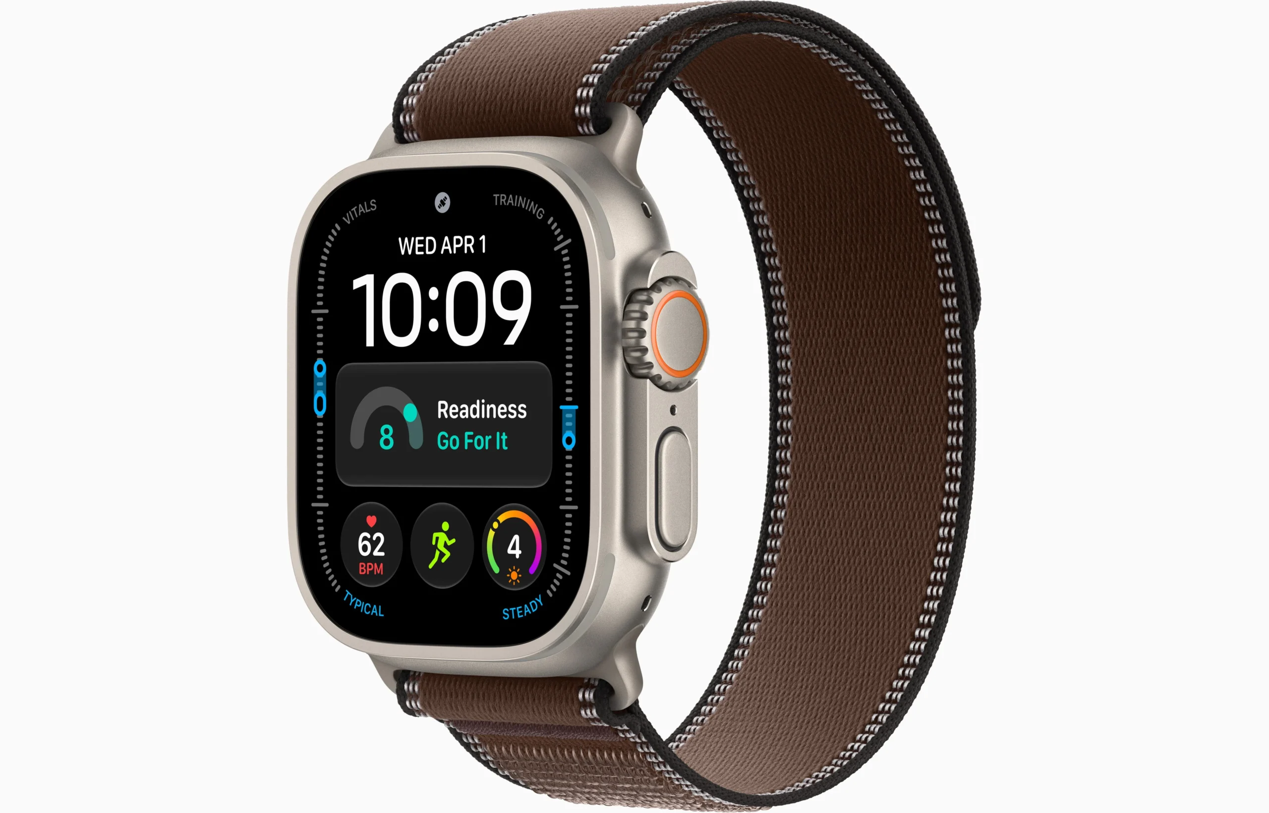 Apple Watch Ultra 4 GPS + Cellular 49mm Trail Loop Dark Umber