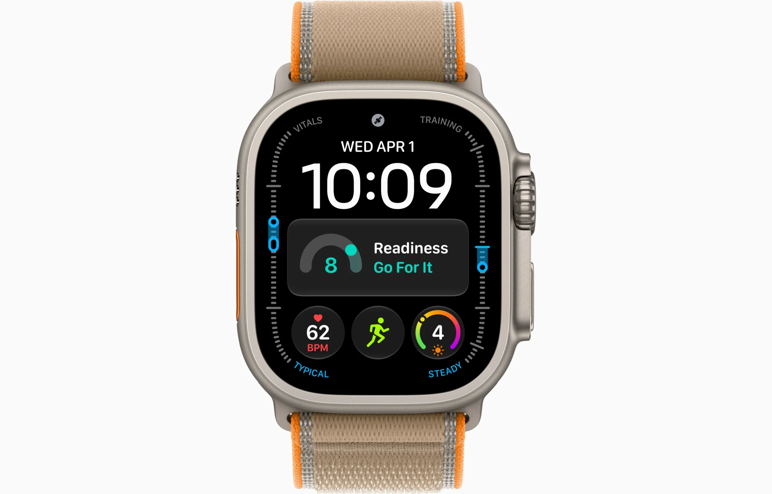Apple Watch Ultra 4 GPS + Cellular 49mm Trail Loop Sand 1