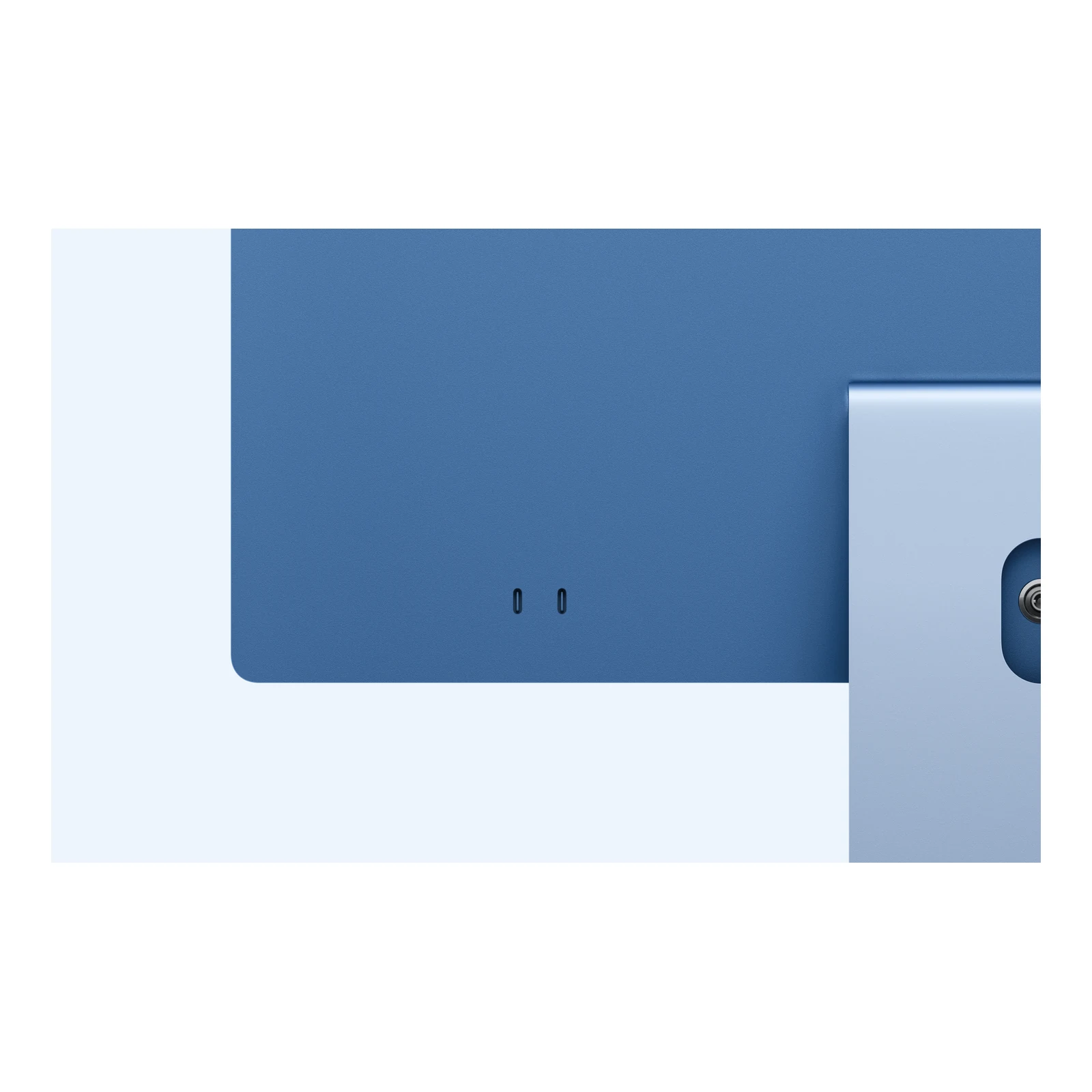 Apple iMac 24-inch M6 in Blue — 2 Thunderbolt ports and rear power connector