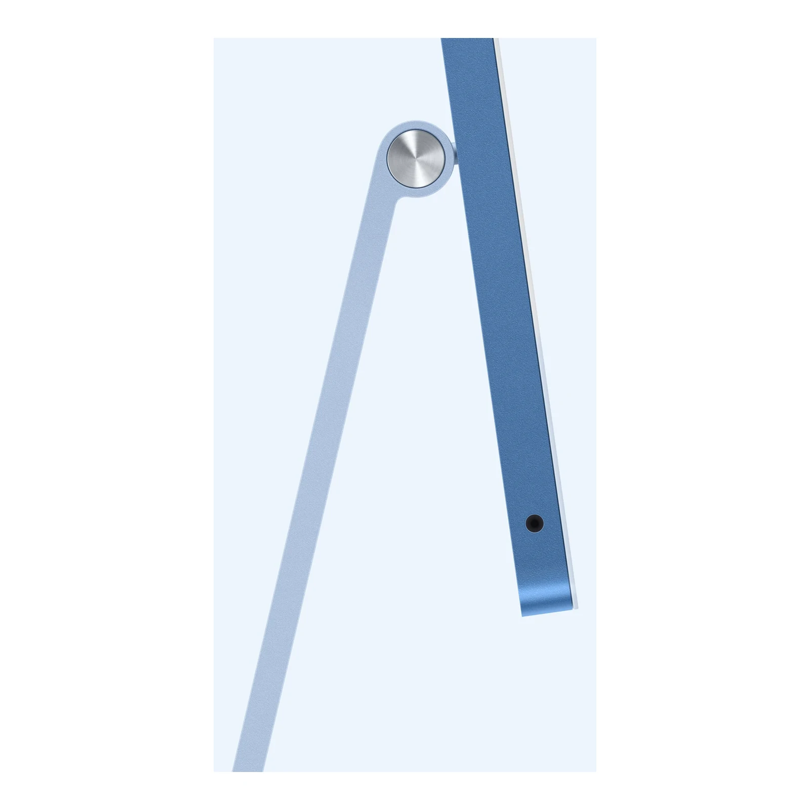 Apple iMac 24-inch M6 in Blue — thin side profile and headphone socket