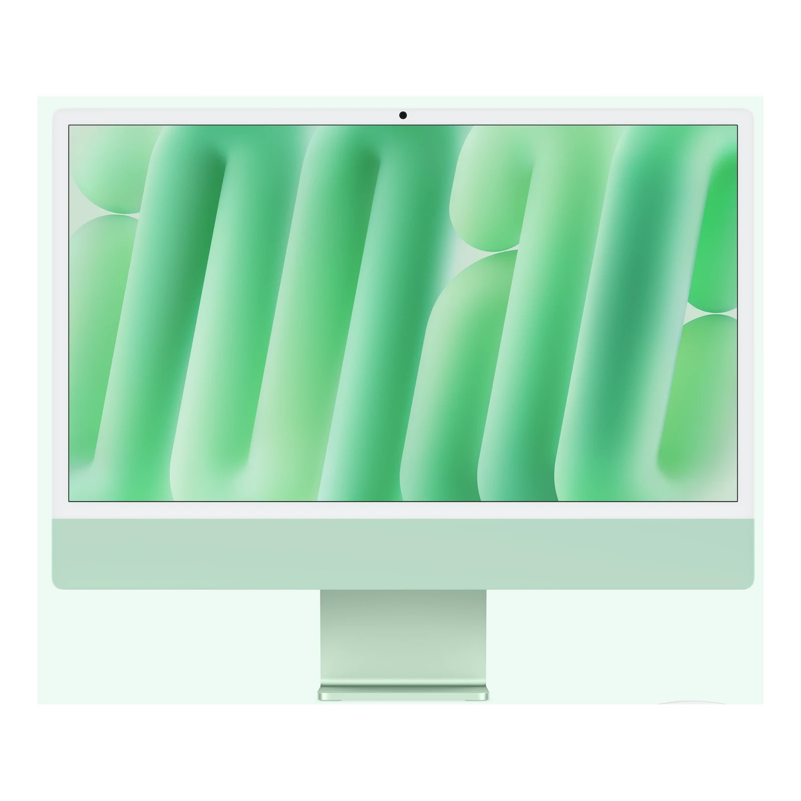 Apple iMac 24-inch M6 in Green — display and stand
