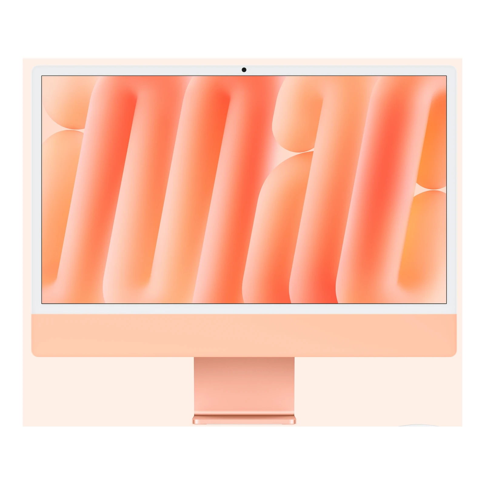 Apple iMac 24-inch M6 in Orange — display and stand
