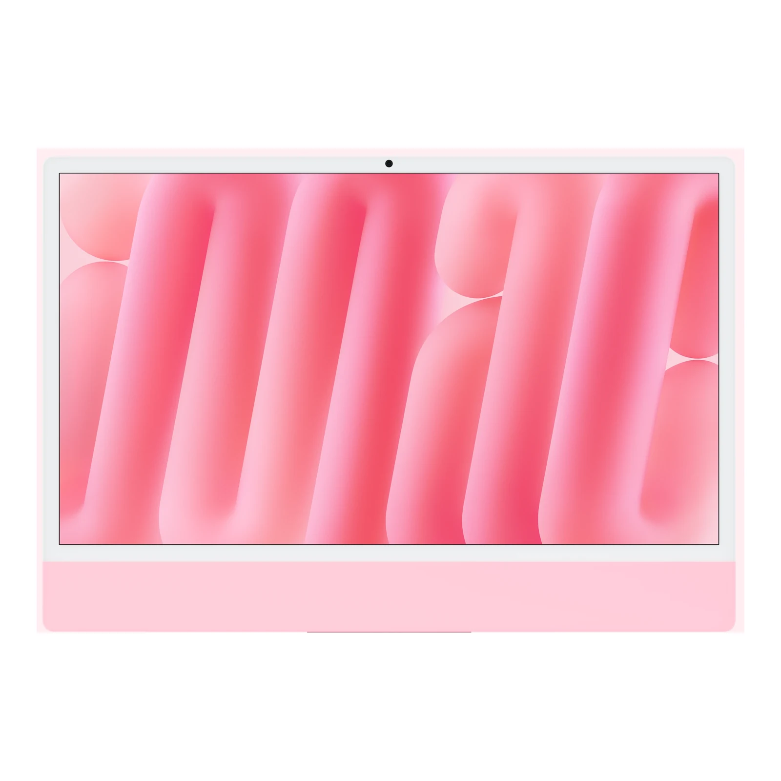 Apple iMac 24-inch M6 in Pink — display and camera detail