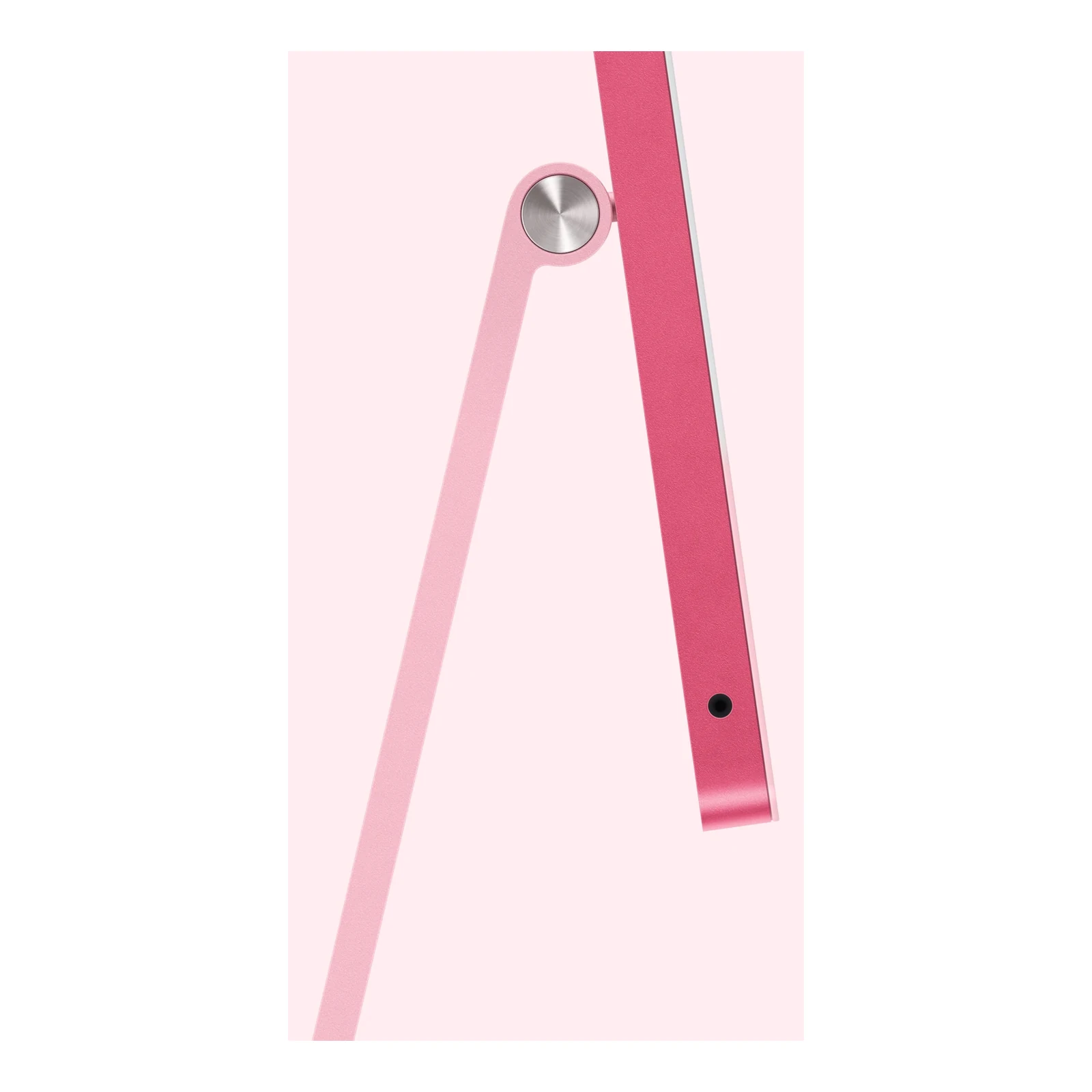 Apple iMac 24-inch M6 in Pink — thin side profile and headphone socket