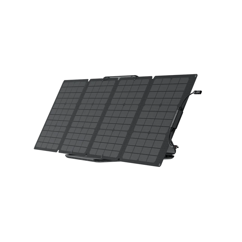 EcoFlow 110W Portable Solar Panel Angled Front View