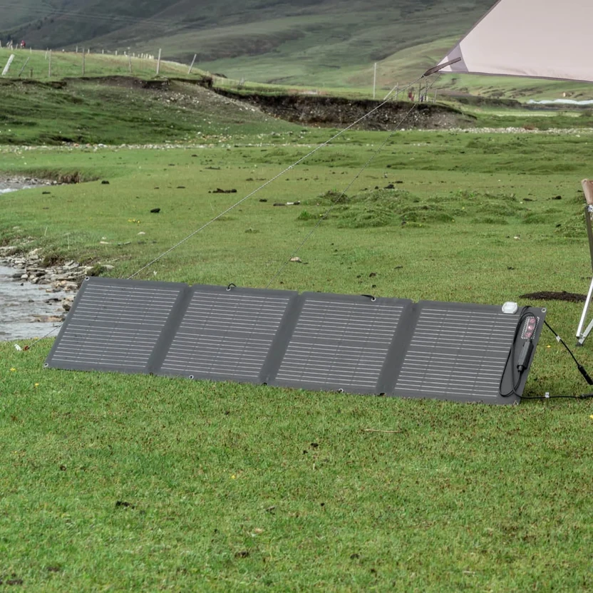 EcoFlow 110W Portable Solar Panel Outdoor Application View