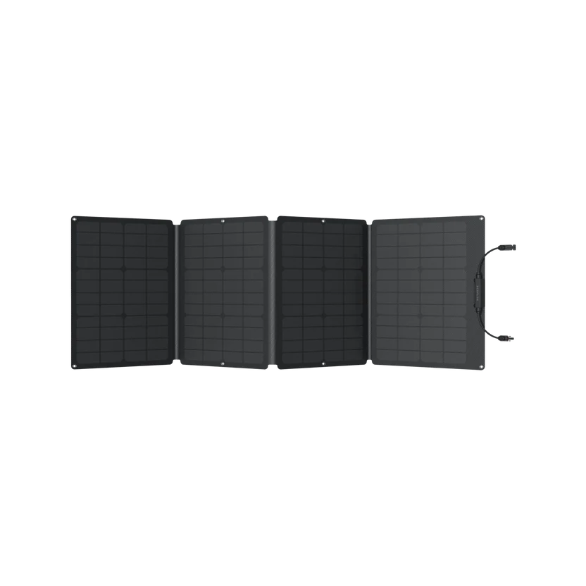 EcoFlow 110W Portable Solar Panel Unfolded Front View