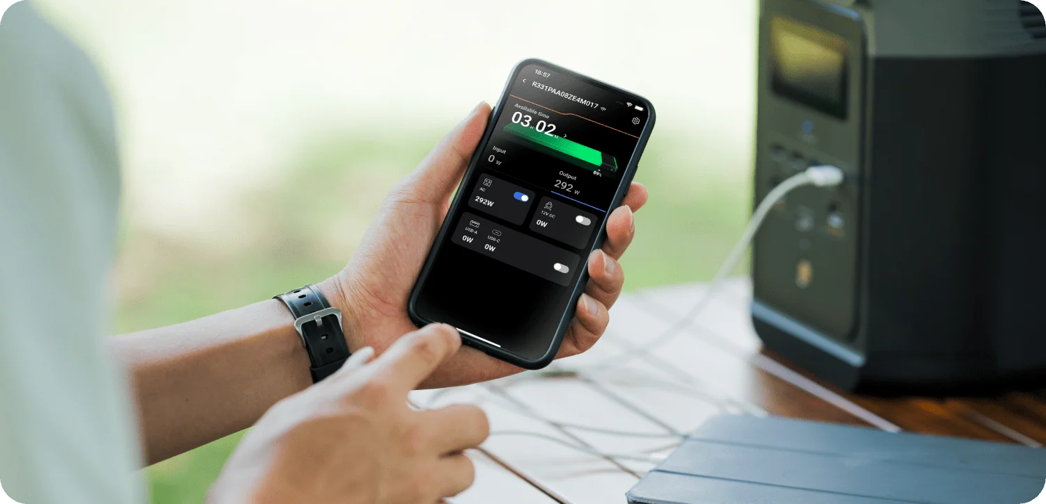 EcoFlow DELTA 2 Smart Extra Battery EcoFlow App Monitoring Example