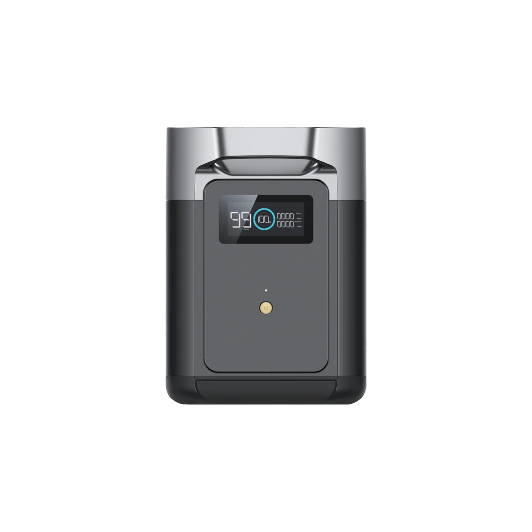 EcoFlow DELTA 2 Smart Extra Battery Front Display View