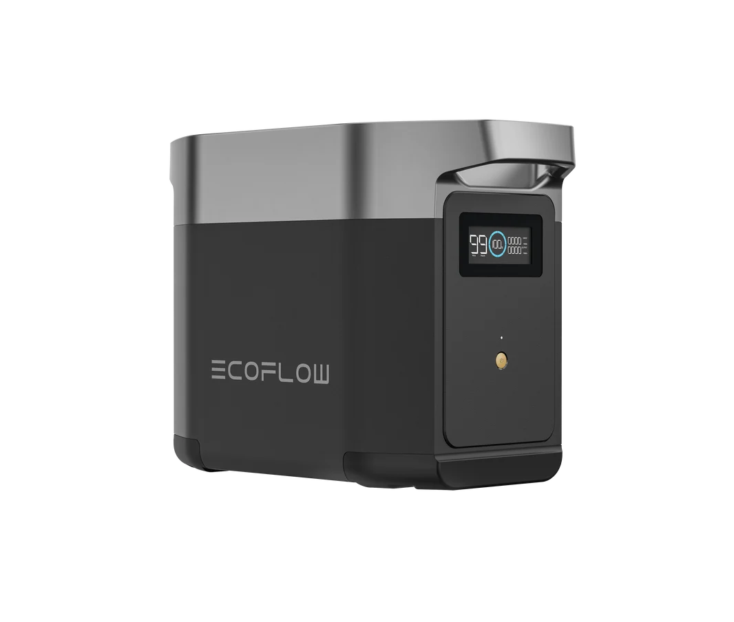 EcoFlow DELTA 2 Smart Extra Battery Left Three Quarter View