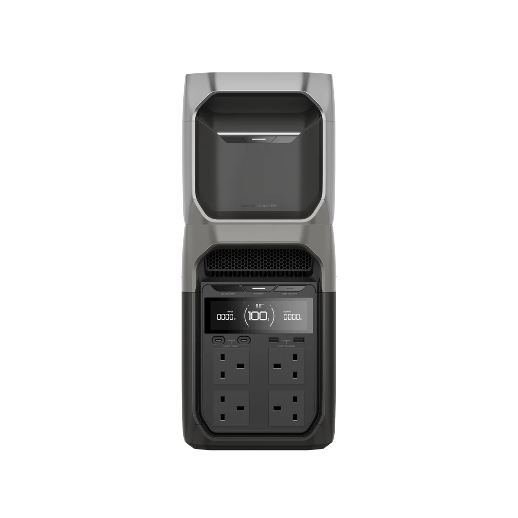 EcoFlow DELTA 3 Series Smart Extra Battery Compatible UK Power Station Pairing Example