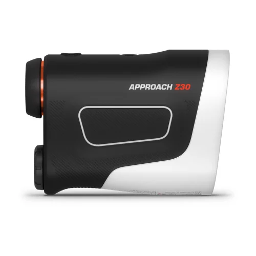 Garmin Approach Z30, side with magnetic cart mount