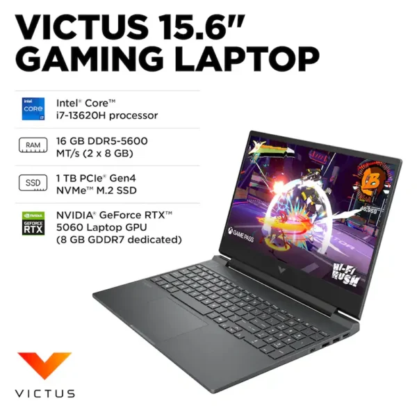 Alternative view of HP Victus 15-fa2093dx (RTX 5060 8GB)