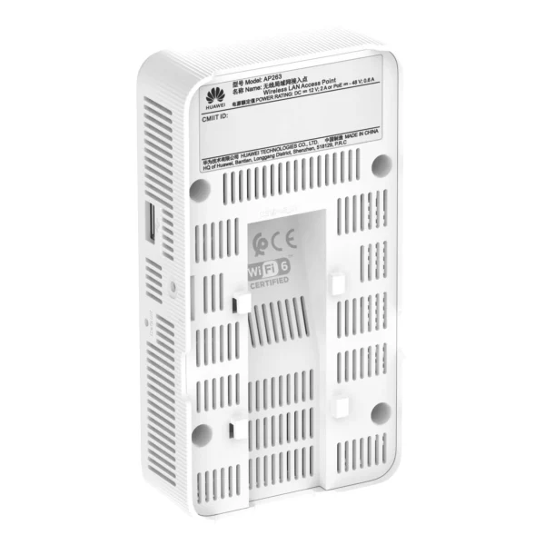 Alternative view of Huawei AP263 Wi-Fi 6 Wall-Plate Access Point