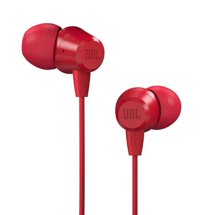 JBL T50HI Wired Earphones Red