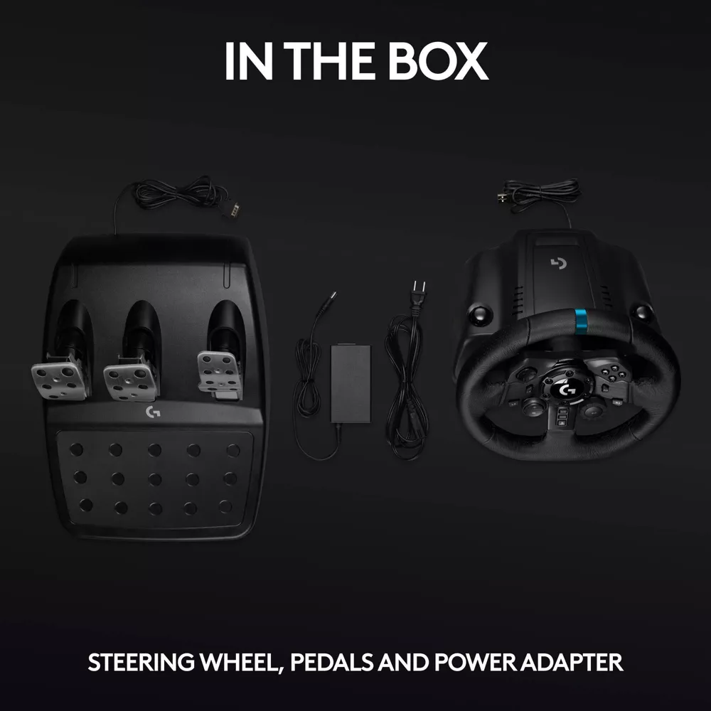 Logitech G923 TRUEFORCE Sim Racing Wheel & Pedals PC, PS4 & PS B