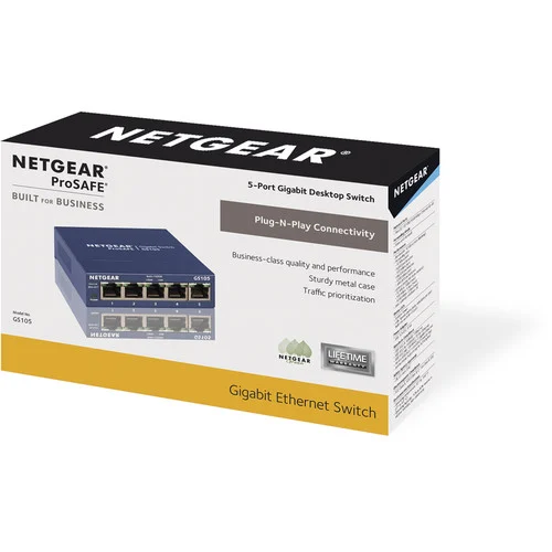 NETGEAR GS105 5 Port Gigabit Switch C
