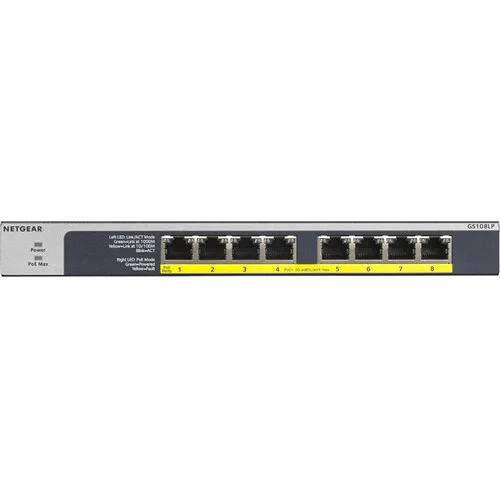 Alternative view of NETGEAR GS108LP 8-Port Gigabit PoE+ Switch
