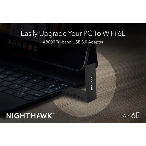 NETGEAR Nighthawk AXE3000 Wi Fi 6E USB Adapter C