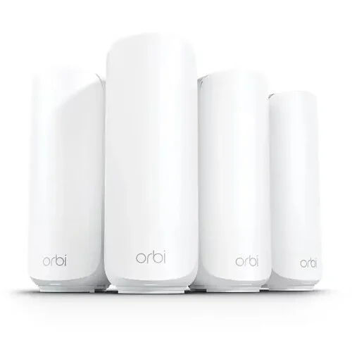 NETGEAR Orbi 370 BE50001 Wireless Dual Band 4 Piece Mesh Wi Fi System
