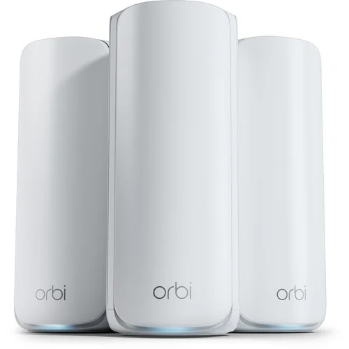 NETGEAR Orbi 770 BE11000 Wireless Tri Band 3 Piece Mesh Wi Fi System (White)