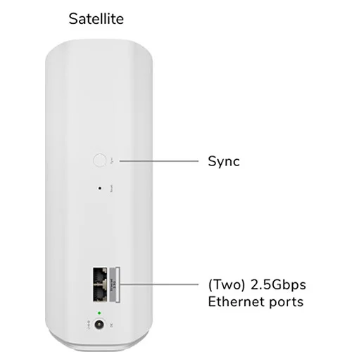 NETGEAR Orbi 770 BE11000 Wireless Tri Band Mesh Wi Fi Satellite (White) D