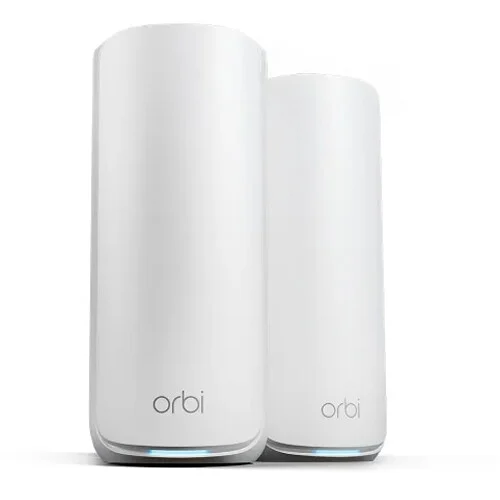 NETGEAR Orbi 870 BE21000 Wireless Tri Band 2 Piece Mesh Wi Fi System (White)