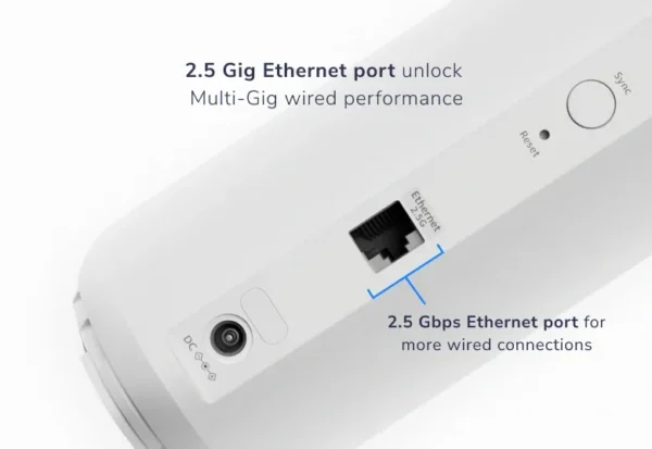 Alternative view of NETGEAR Orbi RBE373 Wi-Fi 7 Mesh System