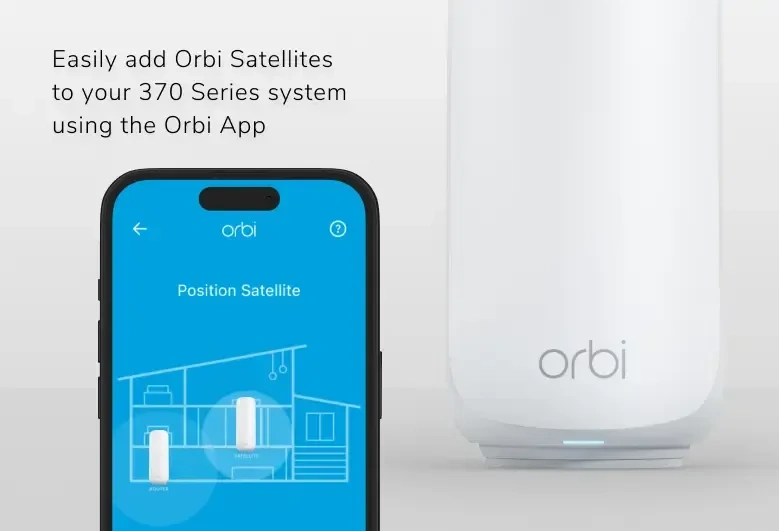 NETGEAR Orbi RBE373 Wi Fi 7 Mesh System E
