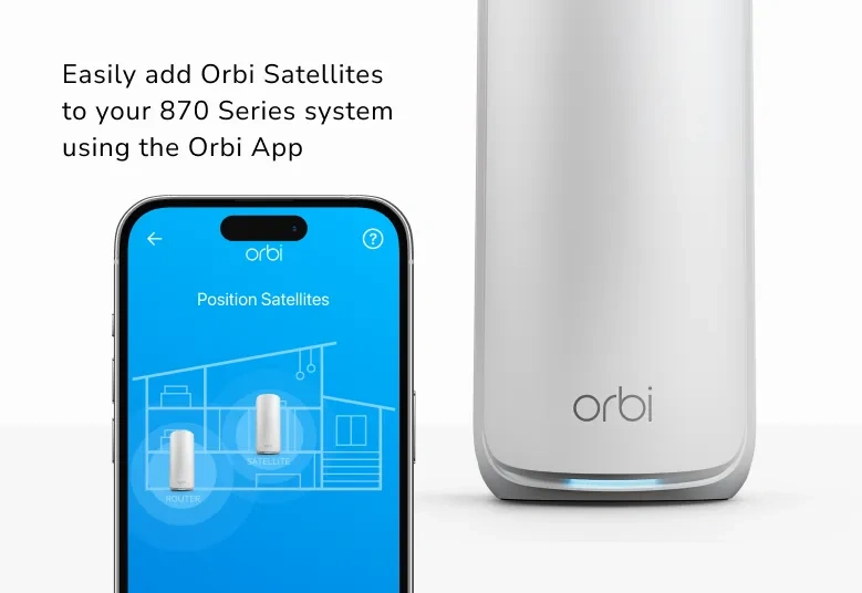 NETGEAR Orbi RBE870 Wi Fi 7 Mesh System B