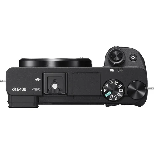 Sony A6400 Mirrorless Camera Top