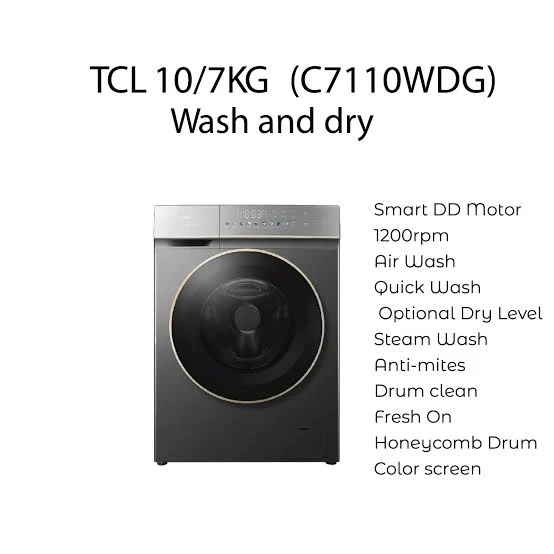 TCL C7110WDG 10kg 7kg Front Load Washer Dryer 2