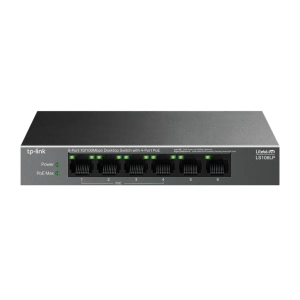 TP-Link LS106P 6-Port PoE Desktop Switch