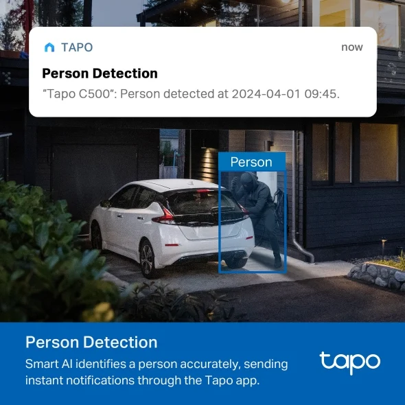 TP Link Tapo C500 Outdoor Pan Tilt Wi Fi Camera H