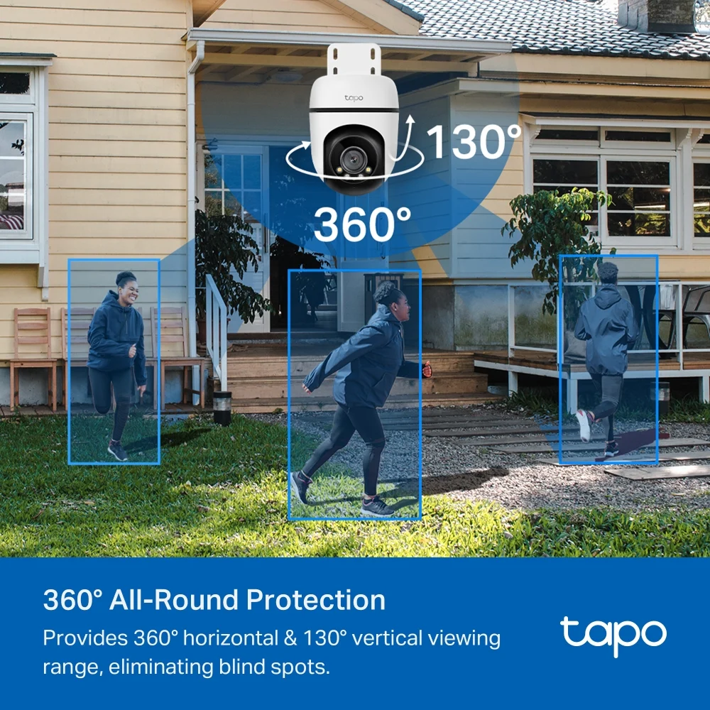 TP Link Tapo C510W Outdoor Pan Tilt Wi Fi Camera F