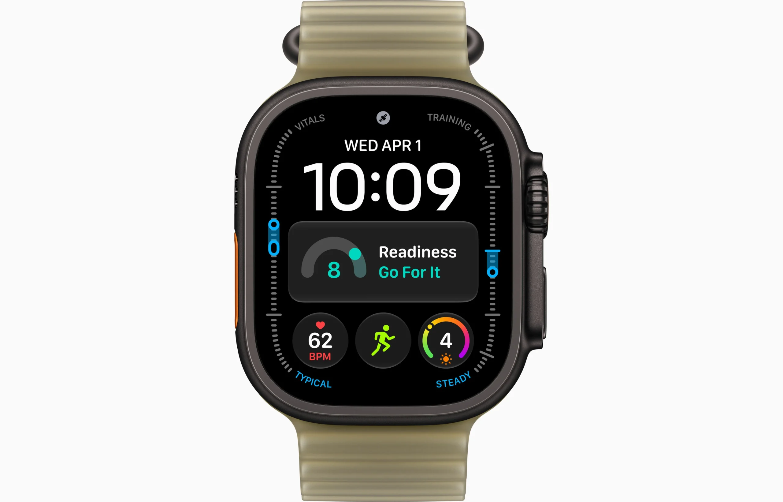 Apple Watch Ultra 4 Black Titanium Ocean Band Translucent Kelp