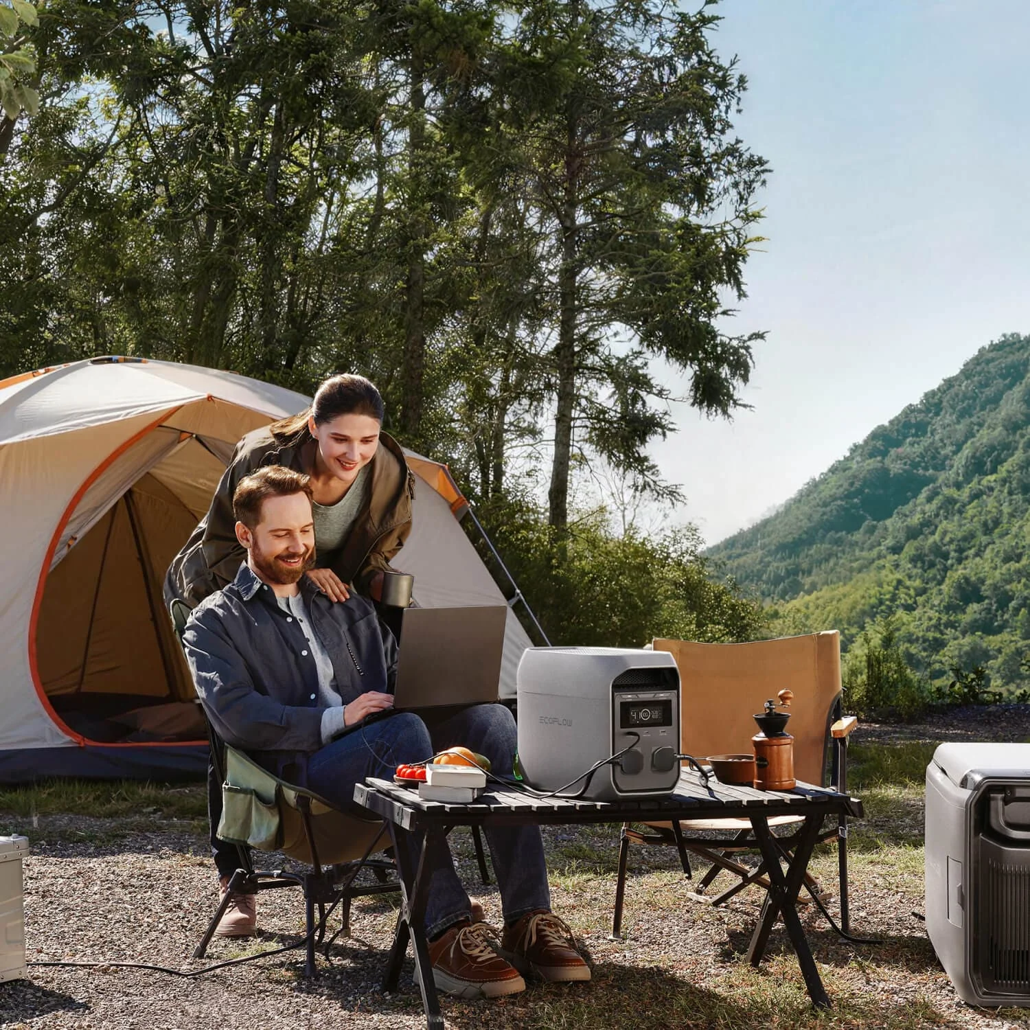 EcoFlow DELTA 3 Classic, power at a campsite