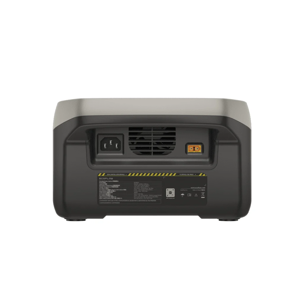 EcoFlow RIVER 2, rear charging ports